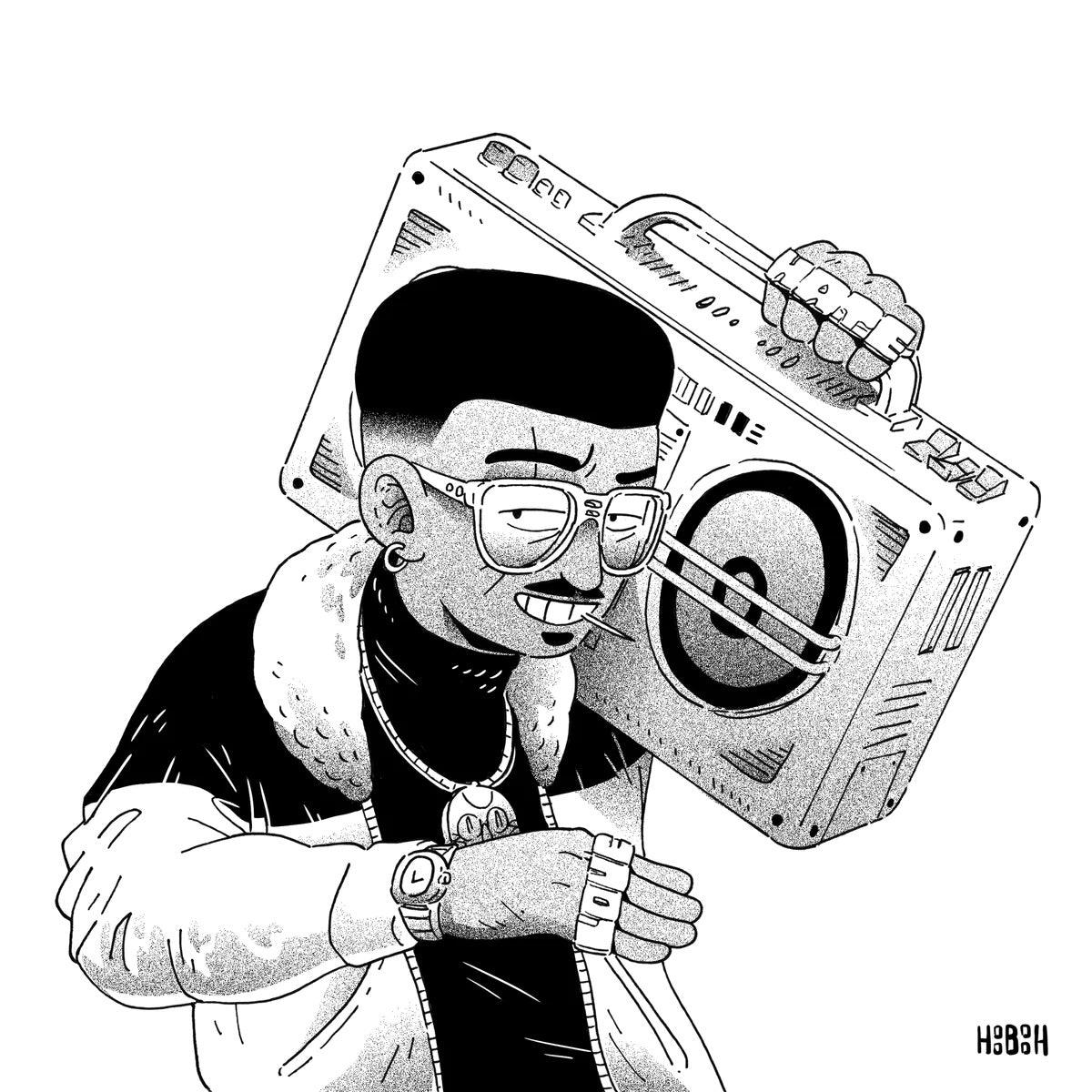 Inktober #4 - Radio - MoGA